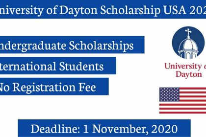 University of Dayton USA International Scholarship 2020/21