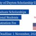 University of Dayton USA International Scholarship 2020/21