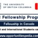 UBC Fellowships in Canada 2024 (Funded)