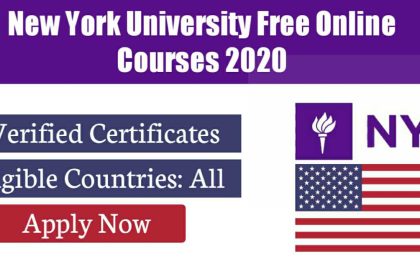 New York University Free Online Courses 2020 |Verified Certificates From USA University