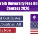 New York University Free Online Courses 2020 |Verified Certificates From USA University