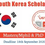 UST South Korea Scholarships 2021 at University of South Korea| Fully Funded