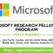 Microsoft Research Fellowship Program 2023-24 (Fully Funded)