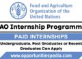FAO Internship Programme 2024 | Paid Internships