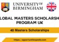 Birmingham Global Masters Scholarships 2024-25 (Study in the UK)