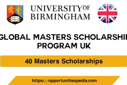 Birmingham Global Masters Scholarships 2024-25 (Study in the UK)