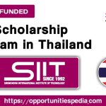 SIIT Scholarships 2026 in Thailand (Fully Funded)