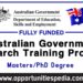 Australian Government Research Training Program 2025 (Fully Funded)