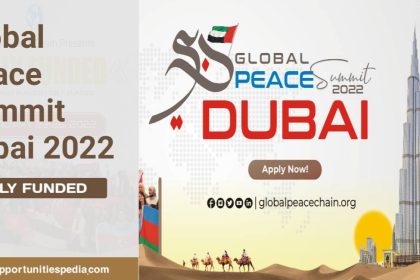 Global Peace Summit 2022 in Dubai (Fully Funded)