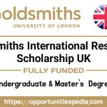 Goldsmiths International Scholarships 2025 in UK (Fully Funded)