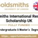 Goldsmiths International Scholarships 2025 in UK (Fully Funded)