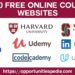 Top 10 Free Online Courses Websites in 2022