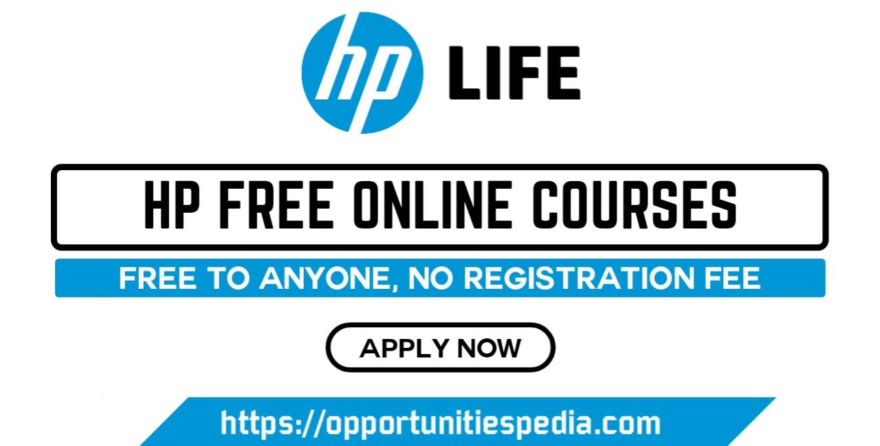 HP Free Online Courses 2024 (HP Life Free Certificates)