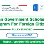 Italy Government Scholarship 2025-26 (Funded)