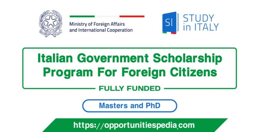 Italy Government Scholarship 2025-26 (Funded)