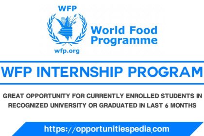 WFP Internship Program 2025 | World Food Programme Internships