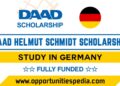 DAAD Helmut Schmidt Scholarships in Germany 2025 (Fully Funded)