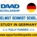 DAAD Helmut Schmidt Scholarships in Germany 2026 (Fully Funded)