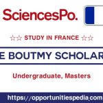 Emile Boutmy Scholarship 2026 in France (Study in France)