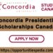 Concordia University Presidential Scholarships 2023 in Canada