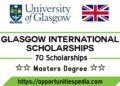 Glasgow International Leadership Scholarships 2024-2025 in UK