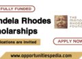 Mandela Rhodes Scholarships for African Students 2025 (Fully Funded)