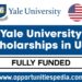 Yale University Scholarships in USA 2025-26 | Fully Funded