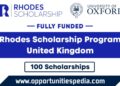 Rhodes Scholarship Program 2025 in UK (Fully Funded)