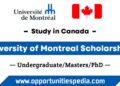 University of Montreal Scholarships 2025 in Canada (Funded)