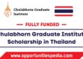 Chulabhorn Graduate Institute Scholarship in Thailand 2025 (Fully Funded)