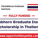 Chulabhorn Graduate Institute Scholarship in Thailand 2026 (Fully Funded)