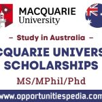 Macquarie University Scholarships 2025-2026 in Australia