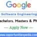 Google Software Engineering Intern 2025 (Apply Now)