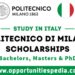 Politecnico Di Milano Scholarships 2025-2026 in Italy (Fully Funded)