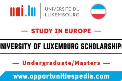 University of Luxembourg Scholarships 2025-26 (Study in Europe)