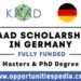 KAAD Scholarships 2024-25 in Germany (Fully Funded)