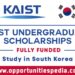 KAIST Undergraduate Scholarships 2024-2025 in South Korea (Fully Funded)