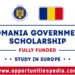 Romania Government Scholarship 2025 (Fully Funded)