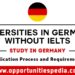 Germany Universities Without IELTS for International Students