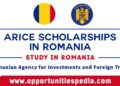 ARICE Scholarships For Foreign Citizens 2024 in Romania