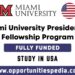 Miami University Presidential Fellowship Program in the USA 2025 (Fully Funded)