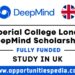 Imperial College London DeepMind Scholarships 2024 in UK (Fully Funded)