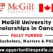 University Of McGill Scholarships 2026 in Canada (Fully Funded)