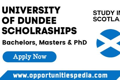 University Of Dundee Scholarships 2025 in Scotland