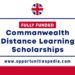 Commonwealth Distance Learning Scholarships 2025-2026 (Fully Funded)
