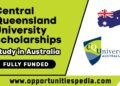 Central Queensland University RTP Scholarships 2024 (Study in Australia)