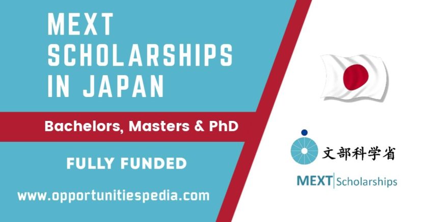 MEXT Japan Government Scholarships 2026 (Fully Funded)