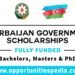 Azerbaijan Government Scholarships 2025-26 (Fully Funded)