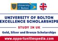 University of Bolton Excellence Scholarships in the UK 2024