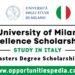 University of Milan Excellence Scholarships 2025-26 in Italy